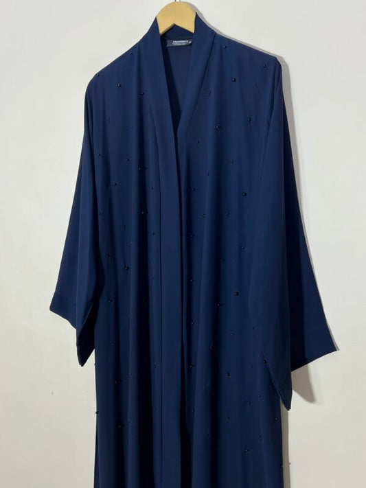 Blue – Pearls Adorned Classic Abaya HJ1293