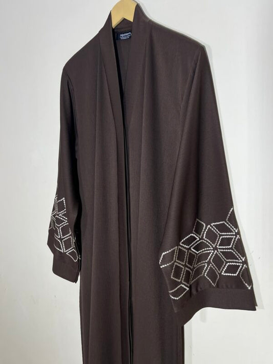 Chocolate Brown – Sapphire Luxe Abaya HJ1291