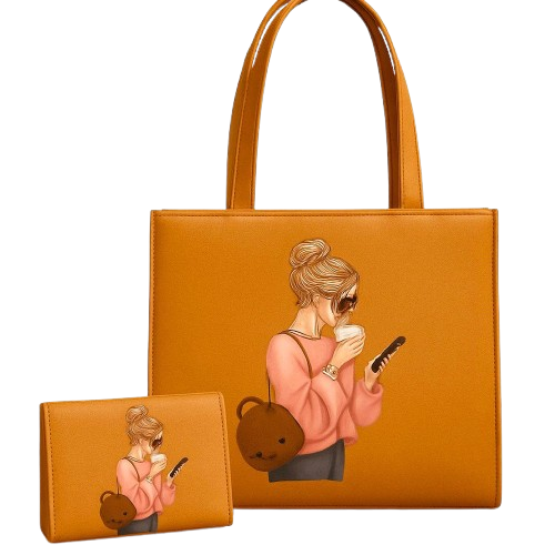Luxury Printed Tote & Wallet Collection