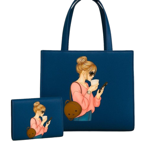 Luxury Printed Tote & Wallet Collection