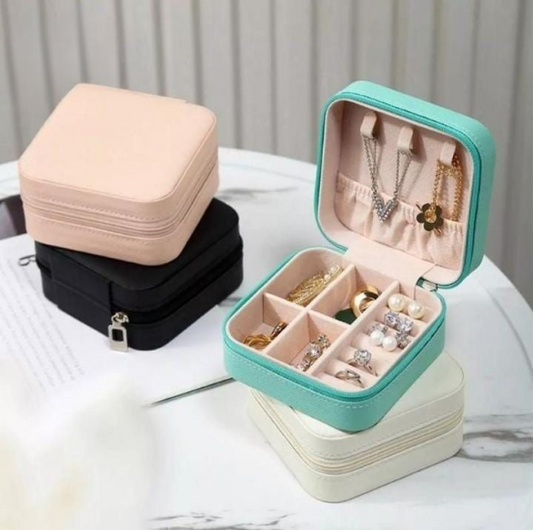Compact Travel Jewelry Box – Random Color (3 pcs)