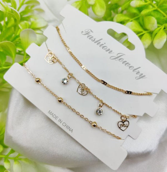 Triple-Layer Adjustable Bracelet (Random Set)