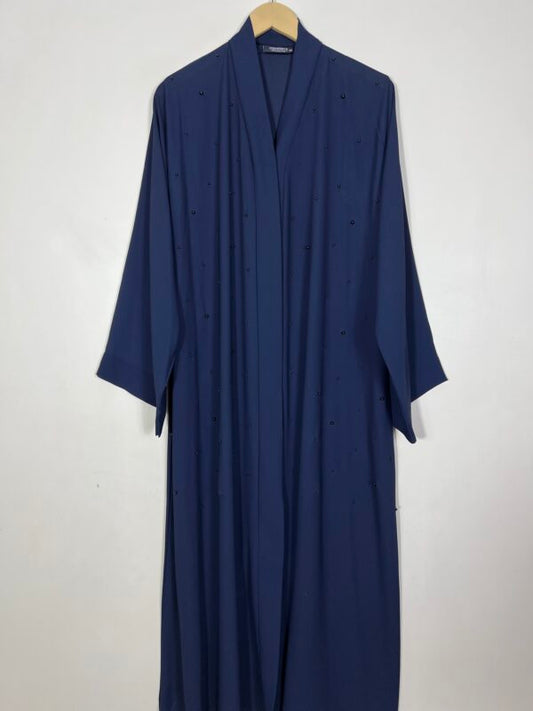 Blue – Pearls Adorned Classic Abaya HJ1293