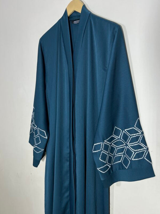 Teal Blue – Sapphire Luxe Abaya HJ1290