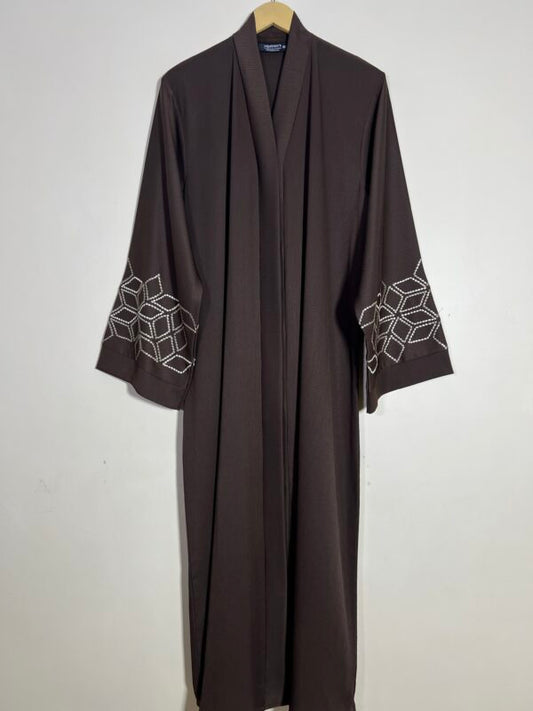 Chocolate Brown – Sapphire Luxe Abaya HJ1291