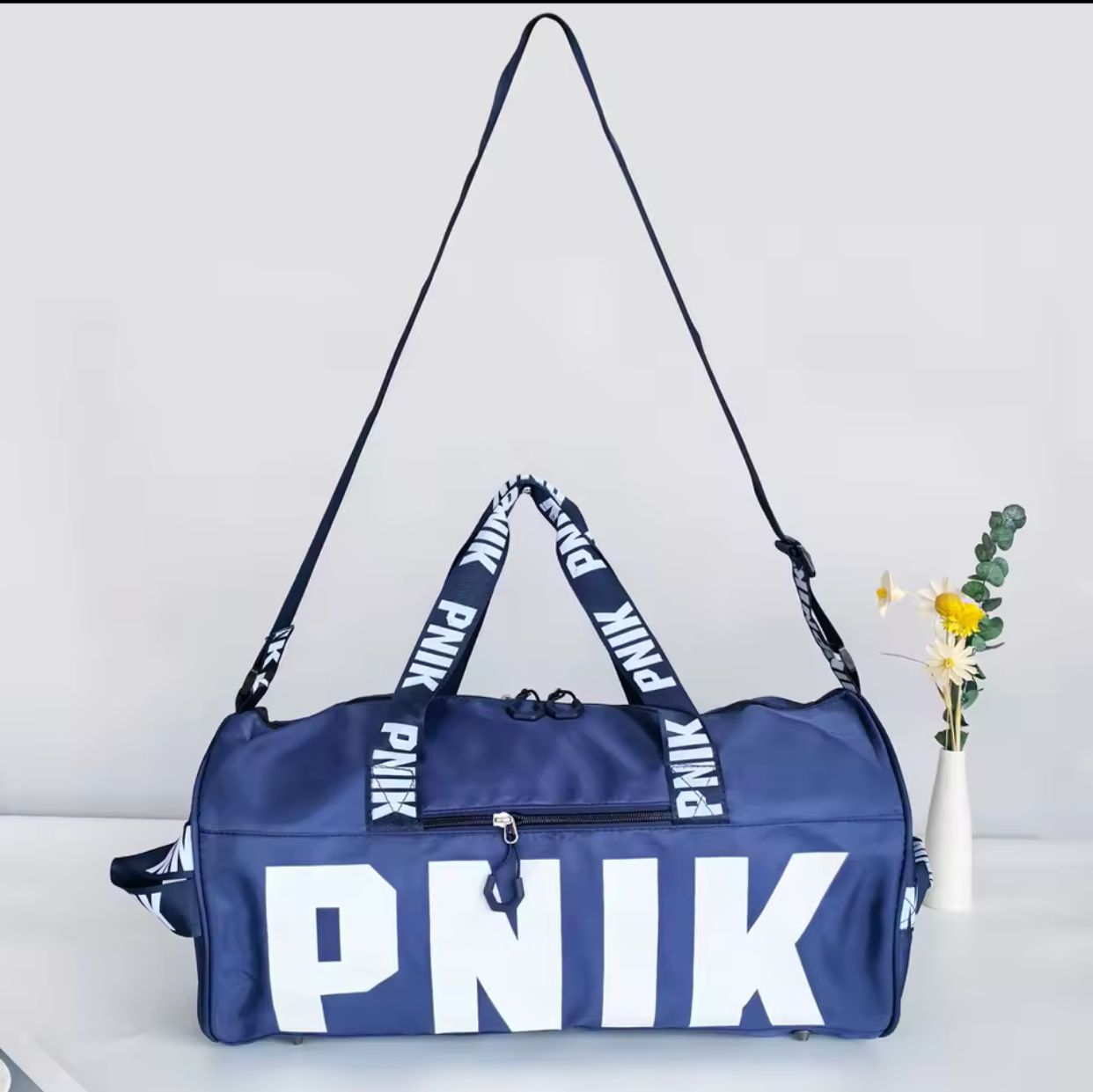 PINK Black Duffel Bag – Gym & Travel Bag