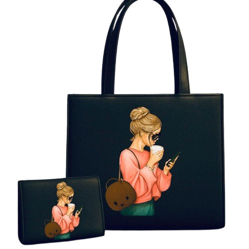 Luxury Printed Tote & Wallet Collection