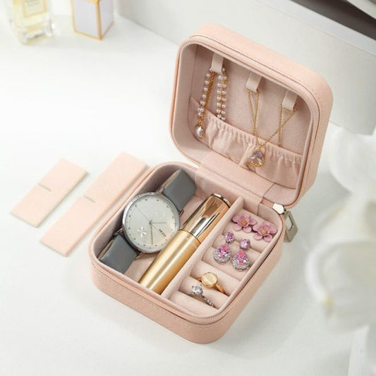 Compact Travel Jewelry Box – Random Color (3 pcs)