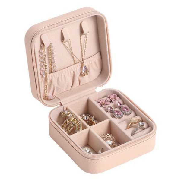 Compact Travel Jewelry Box – Random Color (3 pcs)